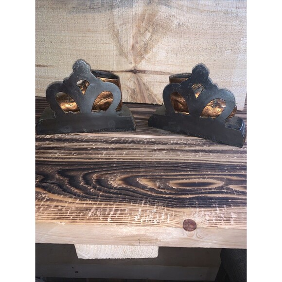 Vintage MCM BRONZE BABY Boots Book Ends - Picture 4 of 10